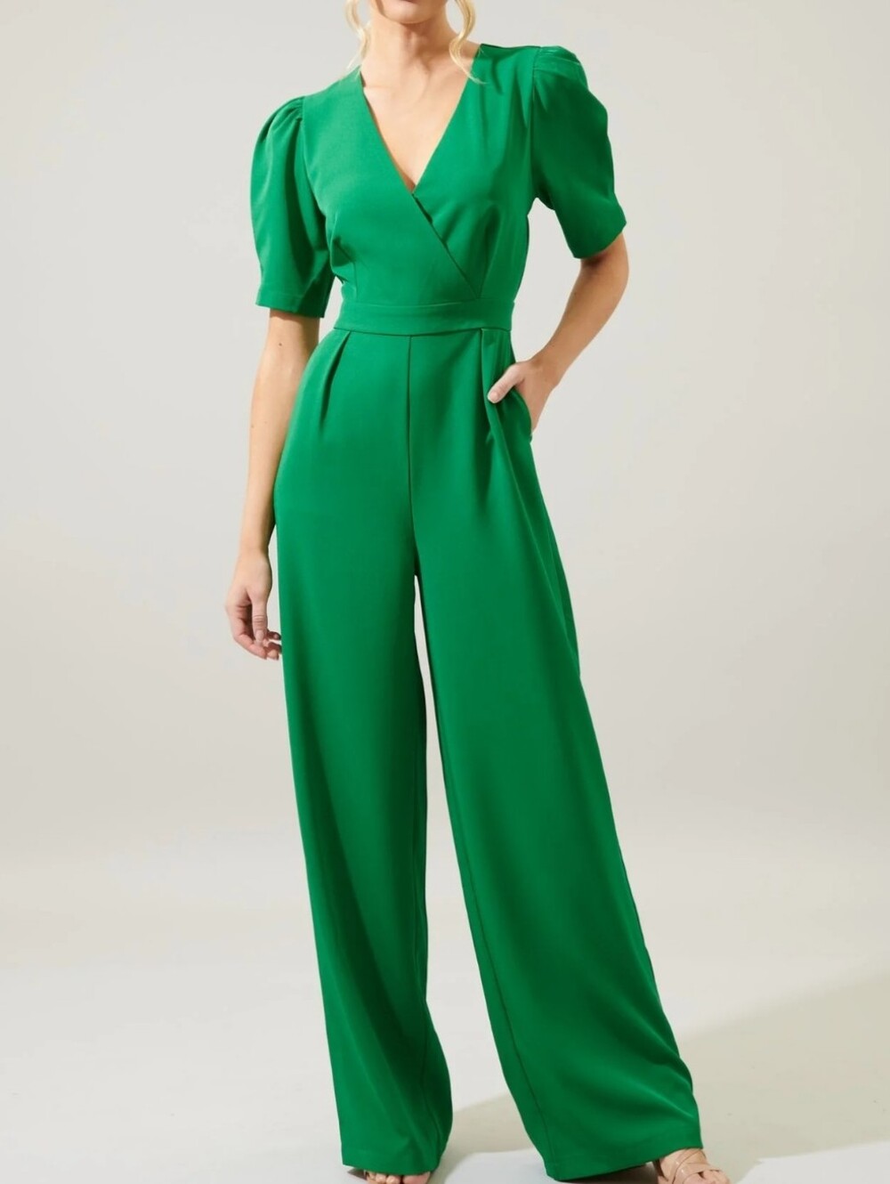 NWT Sugarlips Wide Leg Surplice Jumpsuit‎